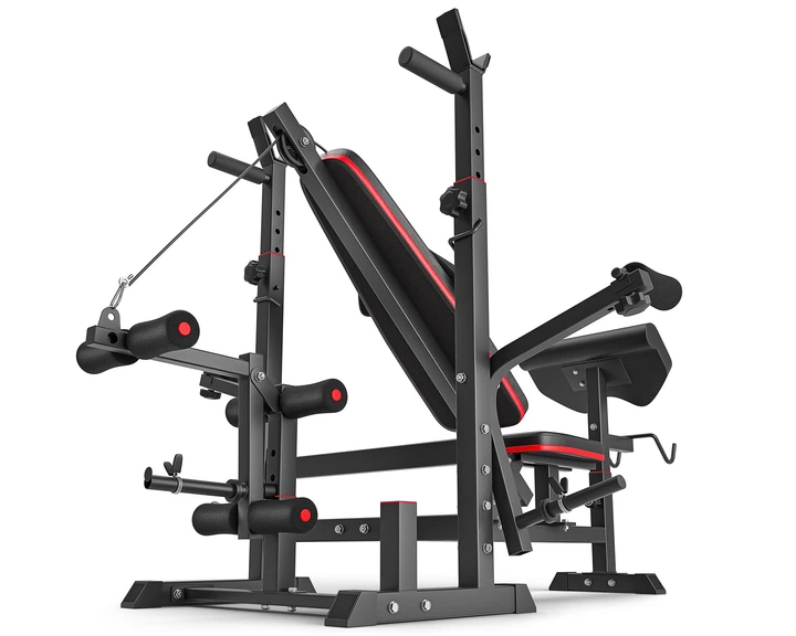Набор Hop-Sport Strong 179кг со скамьей HS-1075 - изображение 4