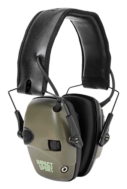 Стрелковые наушники Howard Leight Impact Sport Earmuff Olive активные - изображение 1