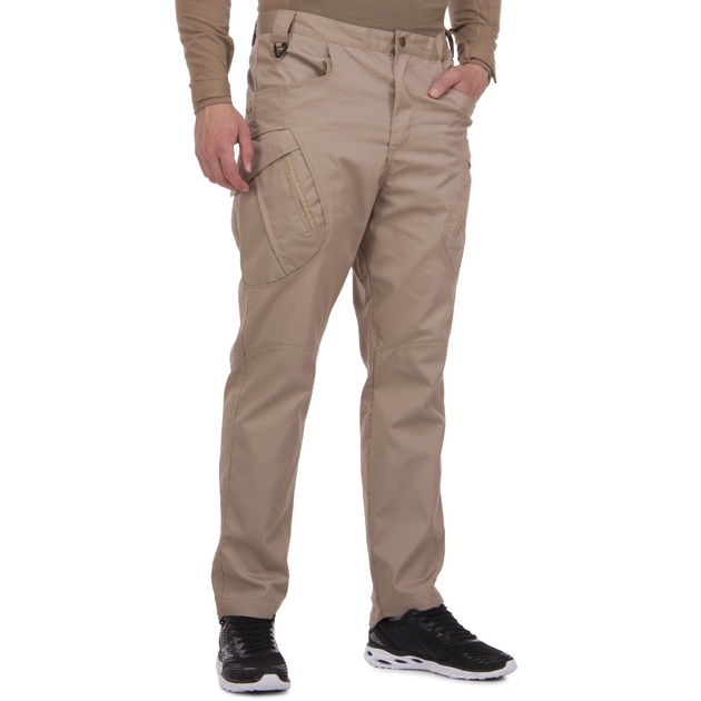 Мужские тактические брюки штаны с карманами военные для рыбалки похода охоты ZEPMA АН5709 хаки Размер 3XL - изображение 1