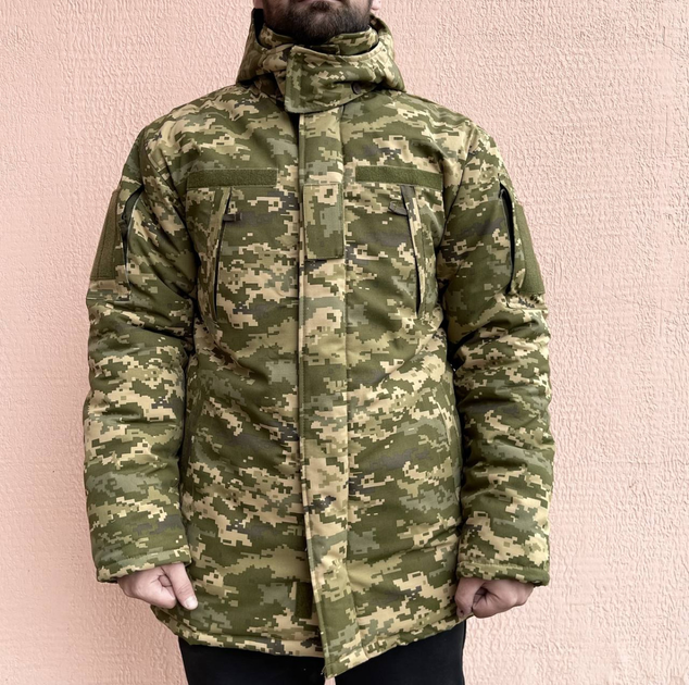 Бушлат-куртка военная мужская тактическая ВСУ (ЗСУ) Пиксель 8546 52 размер - изображение 1