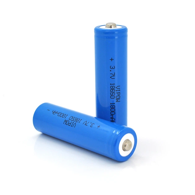 Акумулятор 18650 Li-Ion Vipow ICR18650 TipTop, 1800mAh, 3.7V, Blue Q50/500 - Фото 1 Акумулятор 18650 Li-Ion Vipow ICR18650 TipTop, 1800mAh, 3.7V, Blue Q50/500 - изображение 1