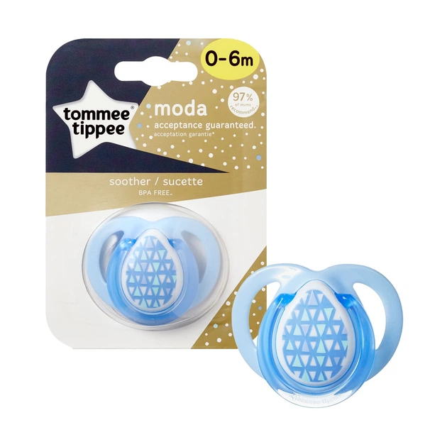 Ортодонтична пустушка Tommee Tippee Мода для хлопчиків Блакитна (0-6 міс) - изображение 2