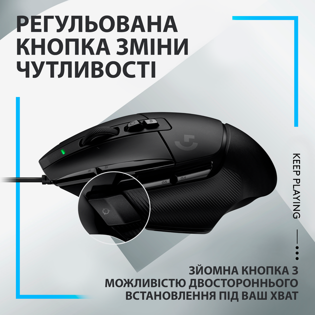 Мышка Logitech G502 X USB Black (910-006138) - изображение 7