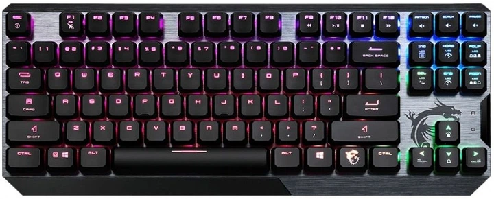 Геймерська клавіатура MSI VIGOR GK50 LOW PROFILE TKL UA S11-04UA210-GA7 - Фото 1 Геймерська клавіатура MSI VIGOR GK50 LOW PROFILE TKL UA S11-04UA210-GA7 - изображение 1