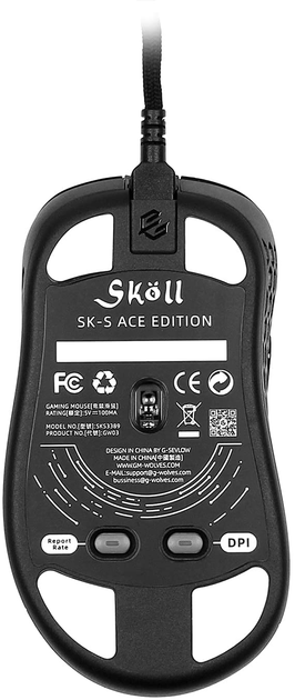 Мышь G-Wolves Skoll Mini SK-S ACE 2020 Edition (Black) - изображение 7