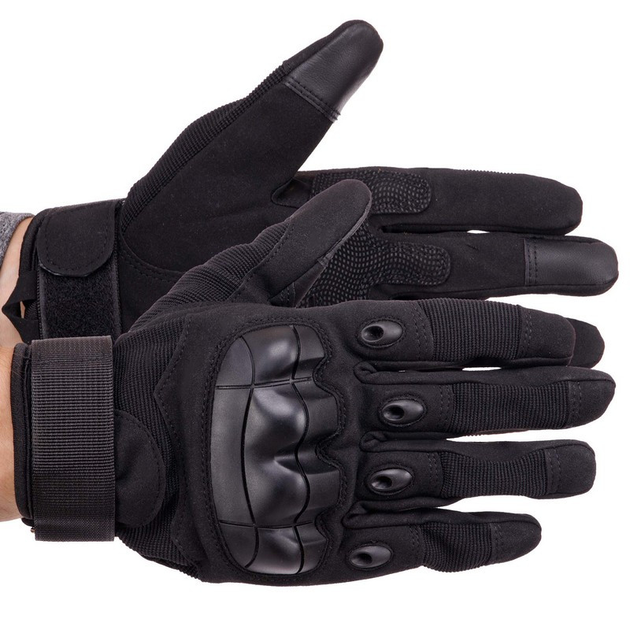 Перчатки тактические с закрытыми пальцами Zelart 8794 размер XL Black - изображение 1