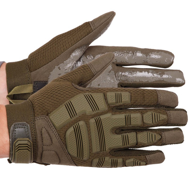 Перчатки тактические с закрытыми пальцами Zelart 8799 размер L Olive - изображение 1