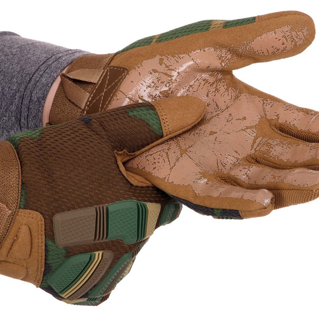 Перчатки тактические с закрытыми пальцами Zelart 8799 размер L Camouflage - изображение 2