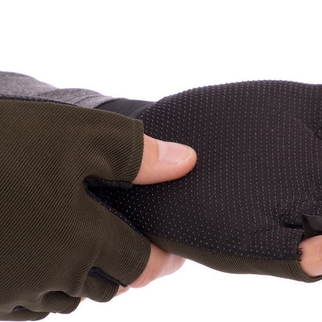 Перчатки тактические с открытыми пальцами Zelart 4379 размер XL Olive - изображение 2