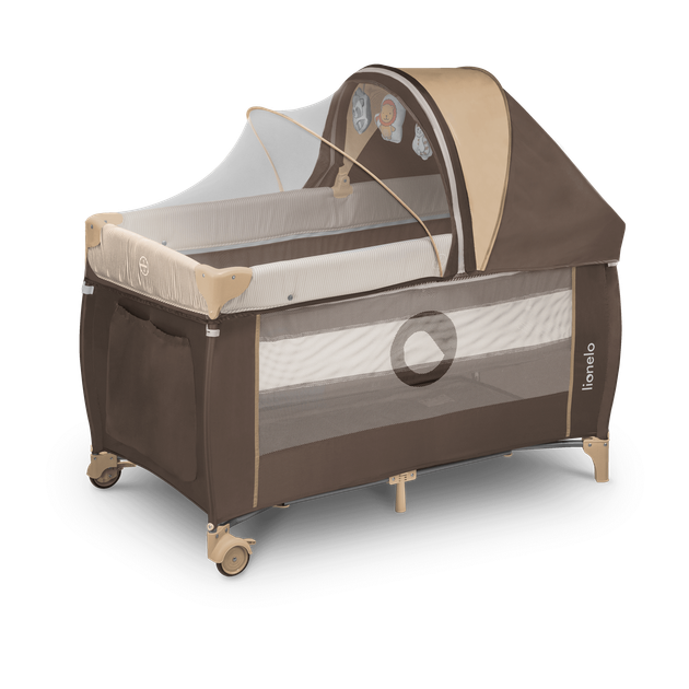 Ліжечко-манеж Lionelo SVEN PLUS BEIGE STRIPES - Фото 1 Ліжечко-манеж Lionelo SVEN PLUS BEIGE STRIPES - зображення 1