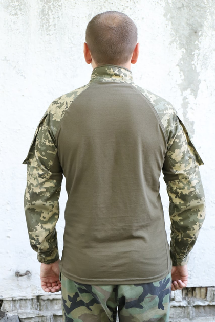 Тактична рубашка. Чоловіча бойова сорочка, убакс (UBACS ) з довгим рукавом розмір 56 (BEZ-2210) - изображение 2