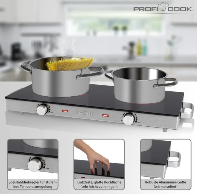 Плита электрическая Profi Cook PC-DKP 1211 - изображение 5