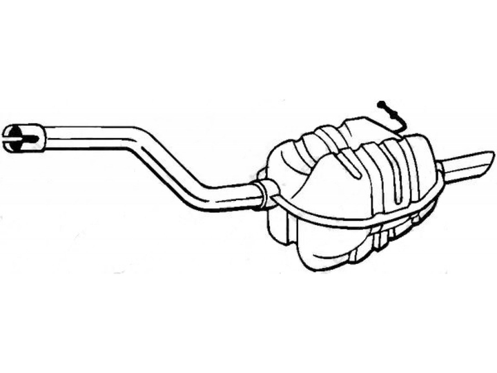 Глушник Шкода Октавія (Skoda Octavia) 04-08 (220-003) Bosal - зображення 1