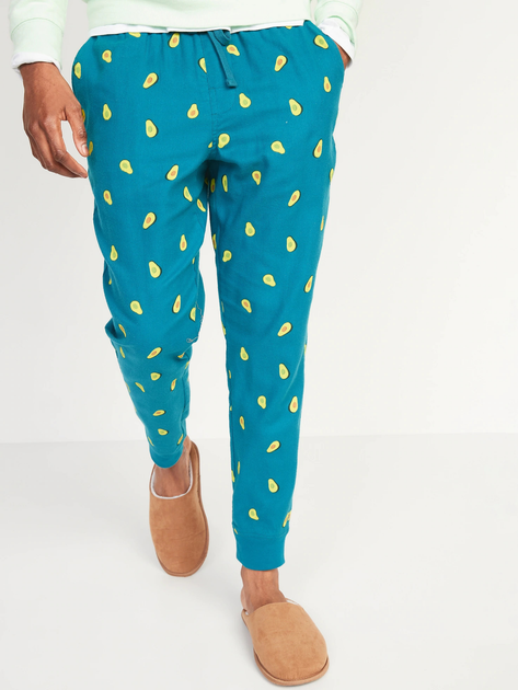 Пижамные брюки мужские хлопковые Old Navy 107537653 L Бирюзовые ...