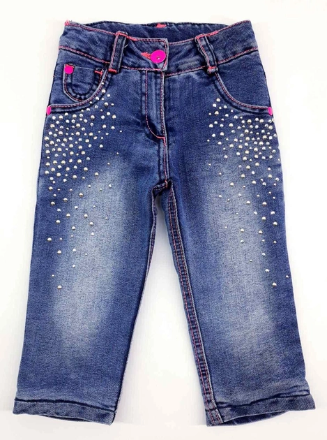 Зимові джинси дитячі Sani 21801 80см(р) т. синій
