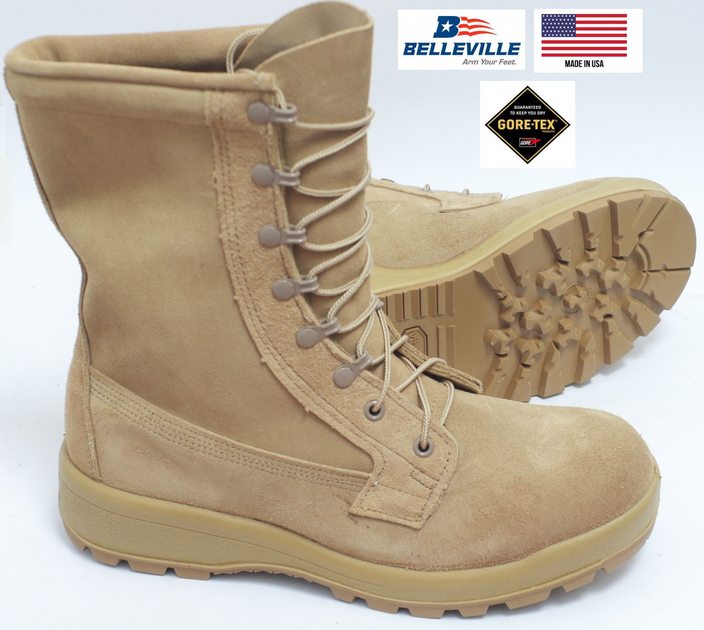 Берці армії США демісезонні для холодної погоди Belleville Intermediate Cold Wet Boots 40.5 пісочні - изображение 1
