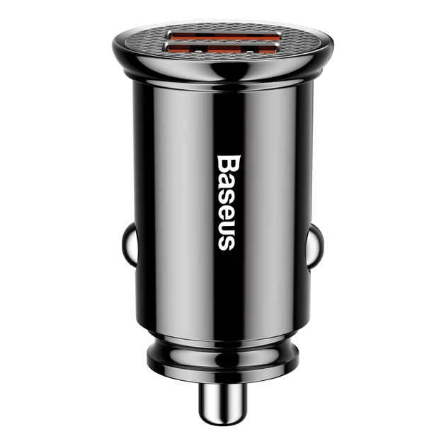 Автомобильное зарядное устройство Baseus Circular Plastic A+A 30W Dual QC3.0 Черный (CCALL-YD01) - Фото 5 Автомобильное зарядное устройство Baseus Circular Plastic A+A 30W Dual QC3.0 Черный (CCALL-YD01) - изображение 5