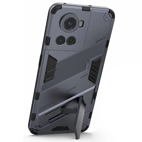 Защитный чехол Deexe Bibercas для OnePlus Ace / 10R - Dark Blue - изображение 3