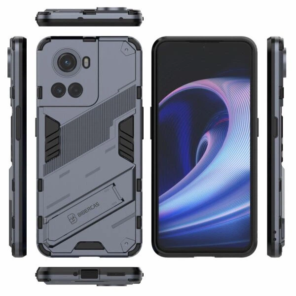 Защитный чехол Deexe Bibercas для OnePlus Ace / 10R - Dark Blue - изображение 5