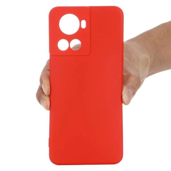 Силіконовий (TPU) чохол Deexe Silicone Case для OnePlus Ace / 10R - Red - зображення 5