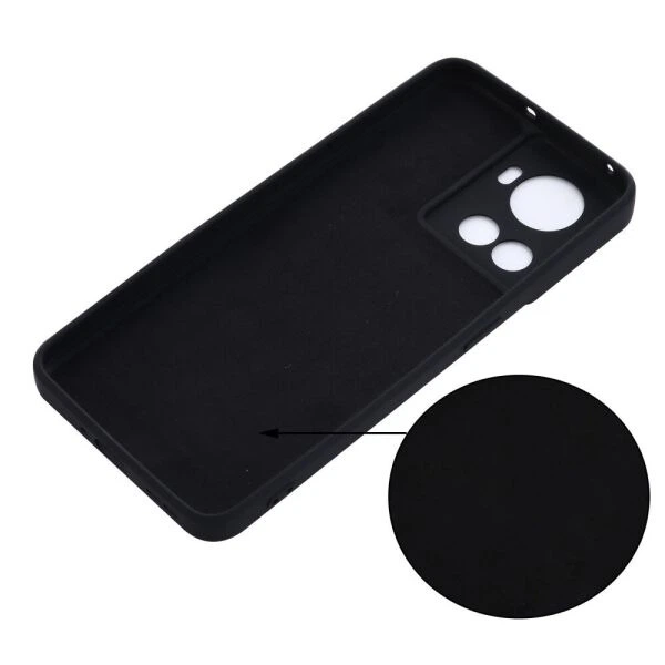 Силиконовый (TPU) чехол Deexe Silicone Case для OnePlus Ace / 10R - Black - изображение 6