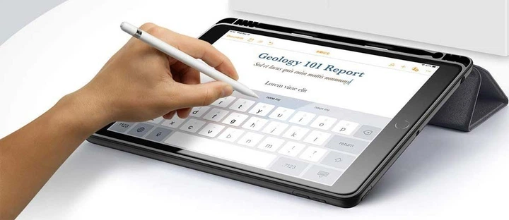 Чехол для iPad 9.7 с креплением для стилуса Apple Pencil черный
