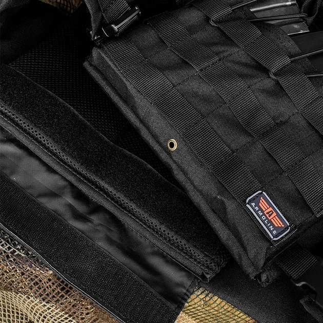 Плитоноска Armoline Plate Carrier Kargo BLACK - изображение 4