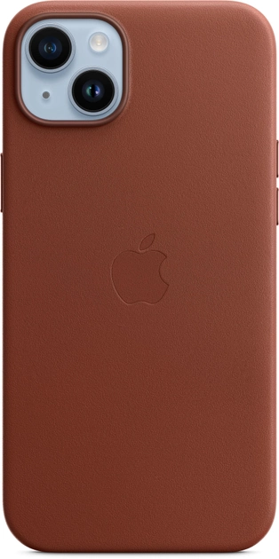 Акция на Панель Apple MagSafe Leather Case для Apple iPhone 14 Plus Umber (MPPD3ZE/A) от Rozetka
