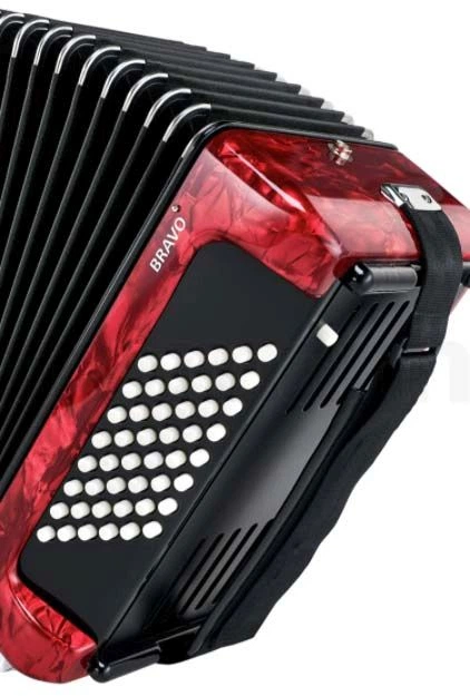 Аккордеон Hohner Bravo II 48 Red (А-16532) - Фото 3 Аккордеон Hohner Bravo II 48 Red (А-16532) - изображение 3