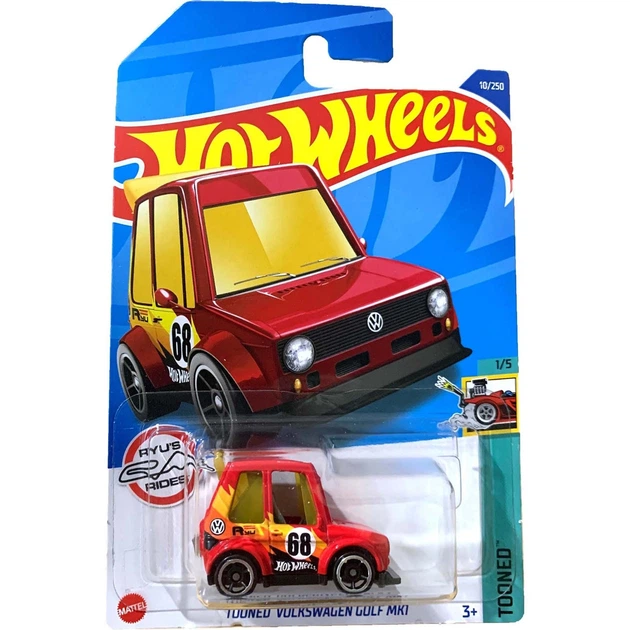 Машинка Хот Вілс 1:64 Tooned Volkswagen Golf MK1 колекція Tooned