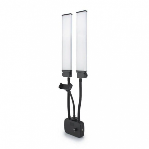 Светодиодная лампа двойная 3200-5600К 45Вт Puluz HD-45X - Фото 3 Светодиодная лампа двойная 3200-5600К 45Вт Puluz HD-45X - изображение 3