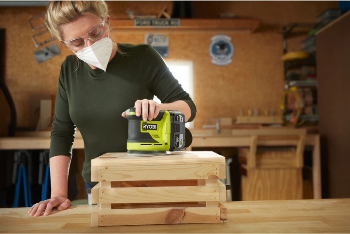 Шліфмашина ексцентрикова Ryobi ONE+ RROS18-0 18 В акумуляторна (5133005393) - зображення 3