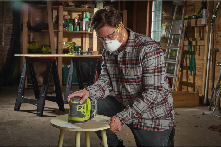 Шліфмашина ексцентрикова Ryobi ONE+ RROS18-0 18 В акумуляторна (5133005393) - зображення 4