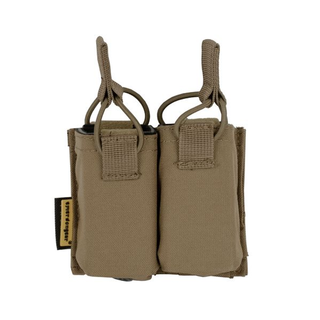 Магазинний підсумок Emerson Double Magazine Pouch для жилета S&S Precision коричневий - зображення 1