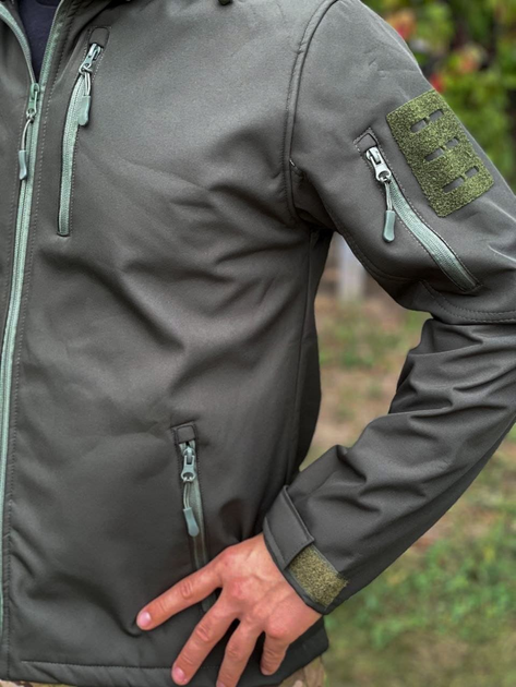 Куртка військова SoftShell L Олива - изображение 2