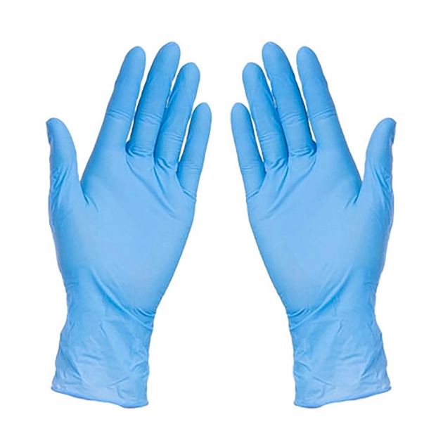Перчатки нитриловые Care 365 размер S голубые 100 шт (00227) - изображение 2