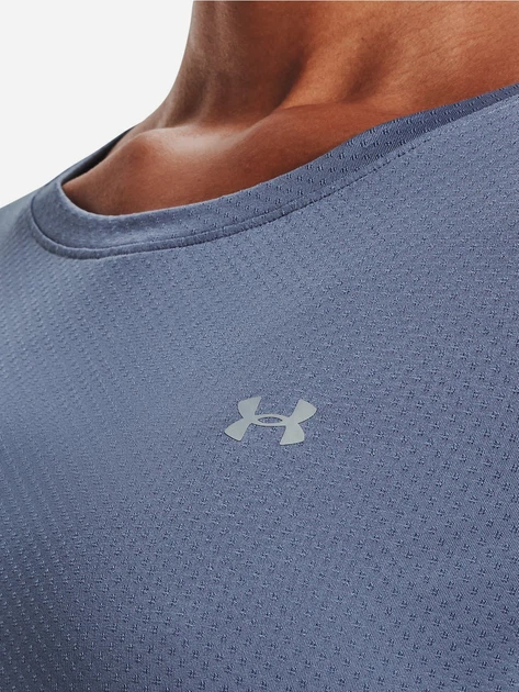 Спортивная футболка для бега женская Under Armour Ua Hg Armour Ss-Ppl 1328964-767 M Синяя (196039012579) - изображение 4
