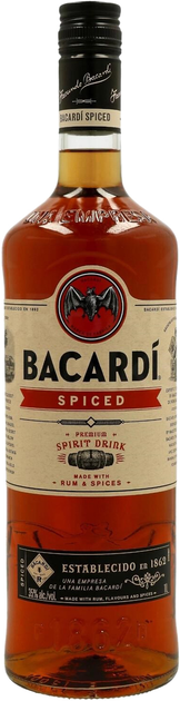 Ром Bacardi Spiced 1 л 35% (7610113007495) - изображение 1