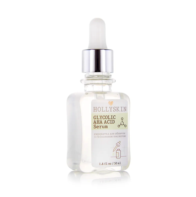 Сыворотка для лица HOLLYSKIN Glycolic AHA Acid Serum 50 мл - изображение 2