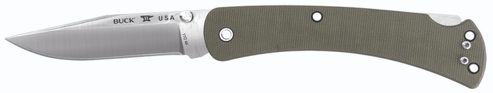 Нож Buck "110 Slim Pro", оливковый (4007695) - изображение 1