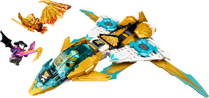 Zestaw klocków LEGO Ninjago Złoty smoczy odrzutowiec Zane’a 258 elementów (71770) - obraz 9