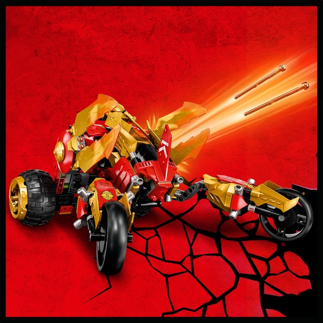 Zestaw klocków LEGO Ninjago Buggy Kai Złoty smok 624 elementy (71773) - obraz 8