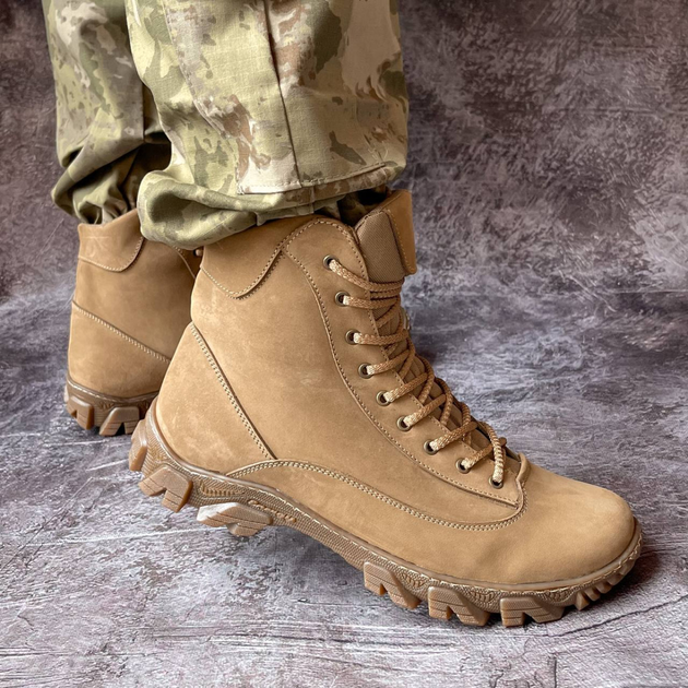 Ботинки мужские зимние тактические ВСУ (ЗСУ) 8601 43 р 28 см койот - изображение 1