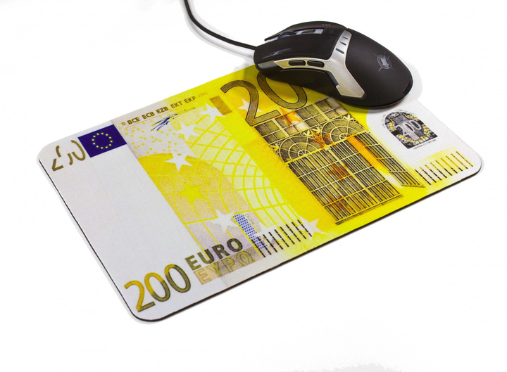 Коврик для мышки с рисунком MousePAD 200 евро 20х28 см (95163del) - изображение 3
