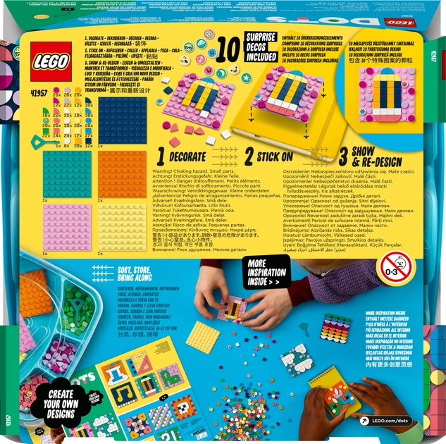 Конструктор LEGO DOTS Мегапак наклейок 486 деталей (41957) - зображення 9