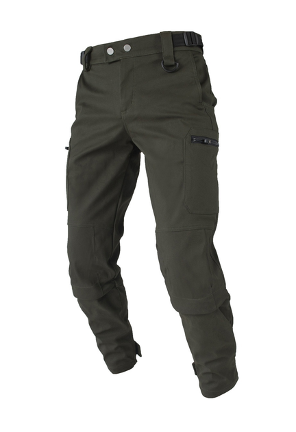 Утеплённые тактические штаны на флисе L хаки - изображение 2
