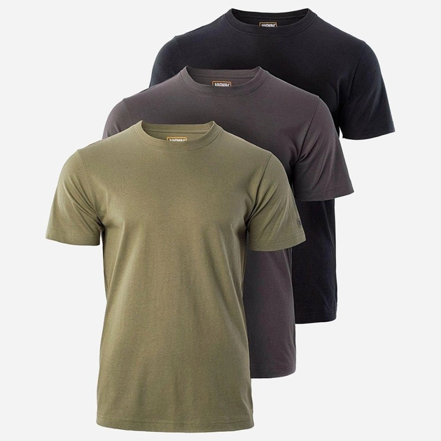 Футболка тактическая мужская Magnum Basic Shirt 3-P-Ol/Fr/B XXL 3 шт Оливковый/Серый/Черный (5902786346356) - изображение 1