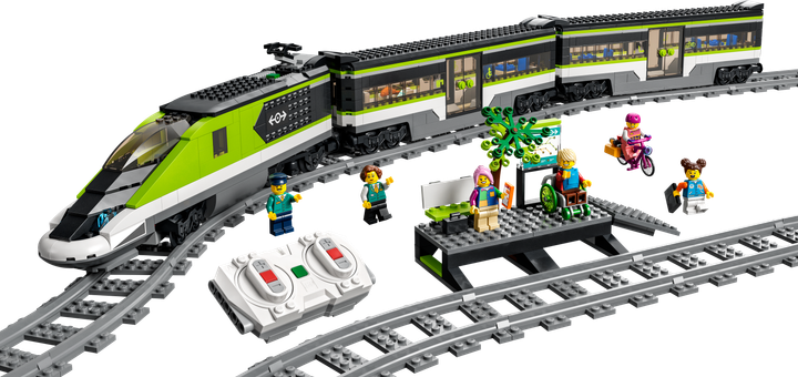 Zestaw klocków LEGO City Trains Ekspresowy pociąg pasażerski 764 elementy (60337) - obraz 9