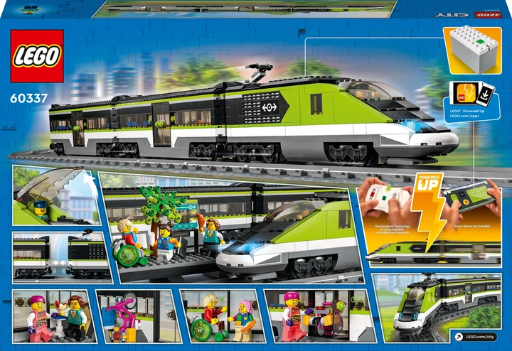 Zestaw klocków LEGO City Trains Ekspresowy pociąg pasażerski 764 elementy (60337) - obraz 10