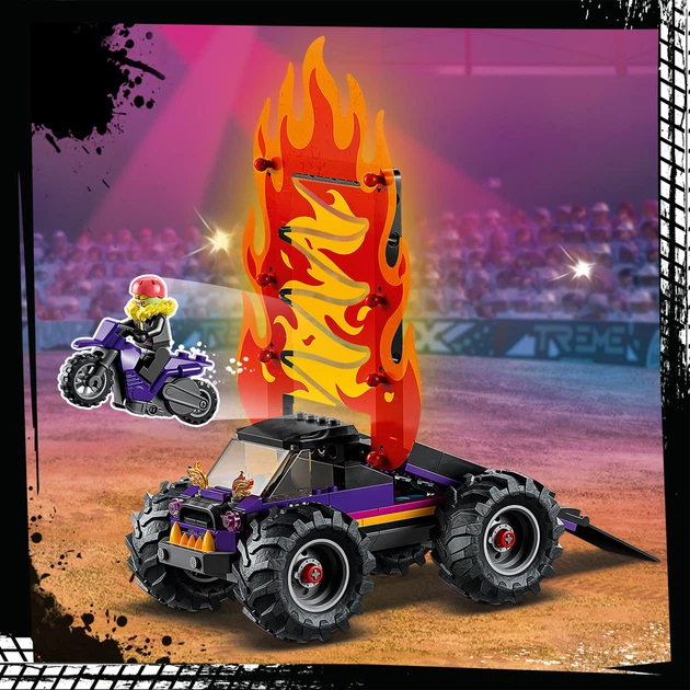 Zestaw klocków LEGO City Stuntz Kaskaderska arena z dwoma pętlami 598 elementów (60339) - obraz 8